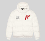 SWMSOCIETY X PROJECT ZERO CIC X A-STAR FOUNDATION X LEYTON ORIENT FOOTBALL Puffer Jacket