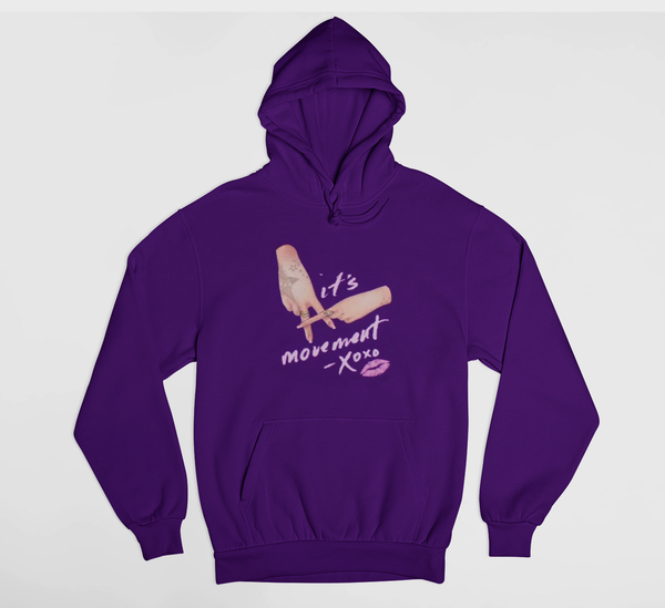 SWMSOCIETY - Movement ladies First purple salute Hoodie